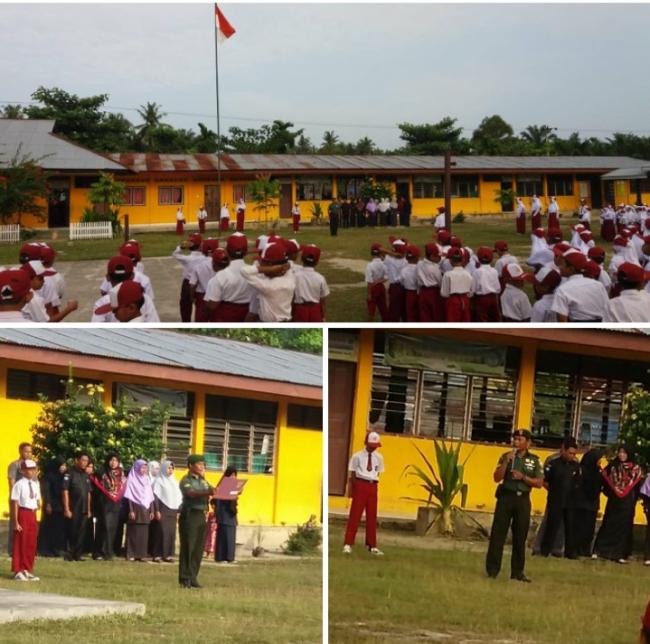 Babinsa Abd. Hasyim Bertindak Sebagai Irup di SD.N 013 Suka Maju